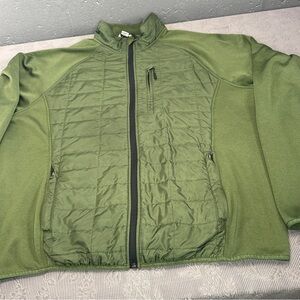Orvis Quilted Lightweight Jacket Mixed Media Olive Green XXL 54”